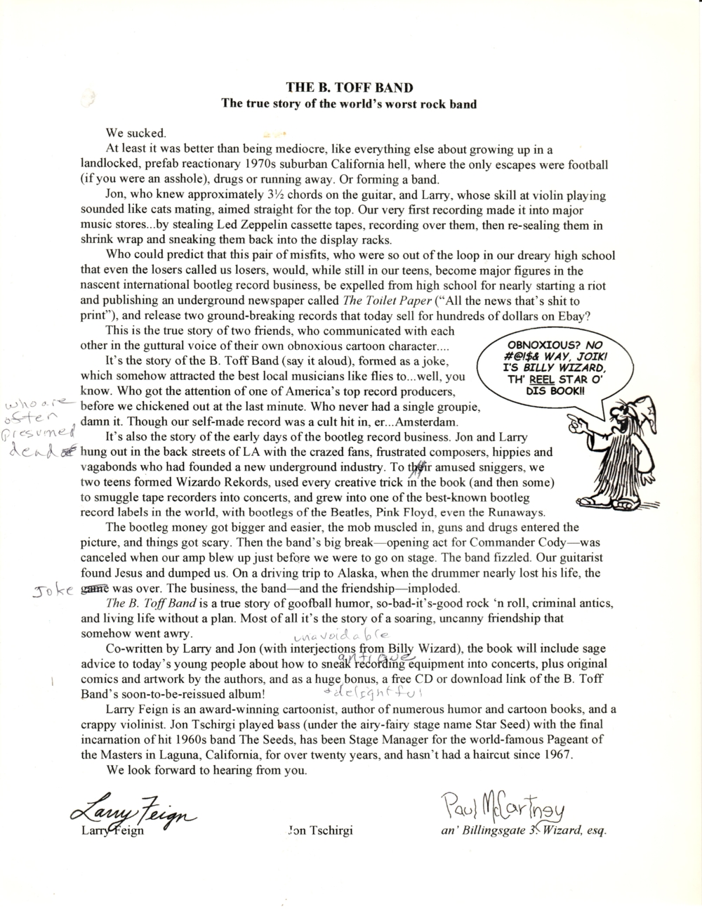 John Wizardo - Larry Feign